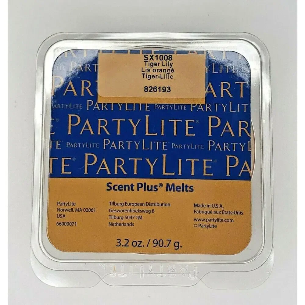 PartyLite Scent Plus Melts‎ 9 pc Retired Scent Tiger Lily P7E/SX1008/Bin 18,21